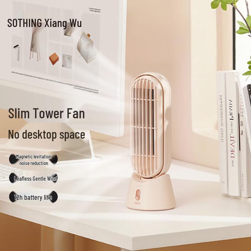 SOTHING Mini Bladeless Desktop Tower Fan
