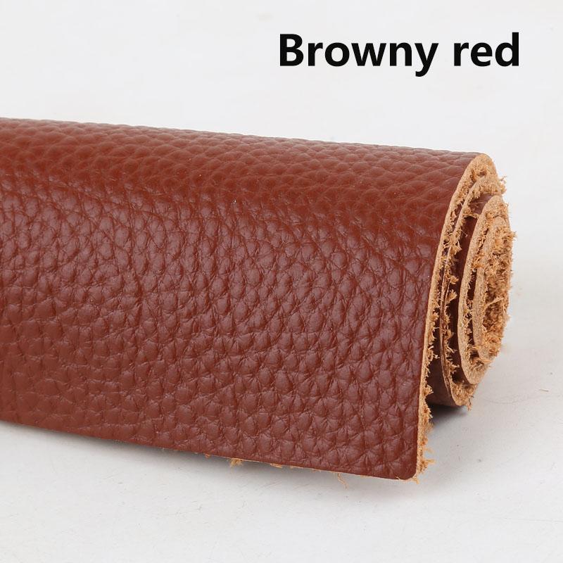 First-layer cowhide leather material, colored litchi pattern soft cowhide leather, handmade DIY fabric, 1.5mm thickness leather