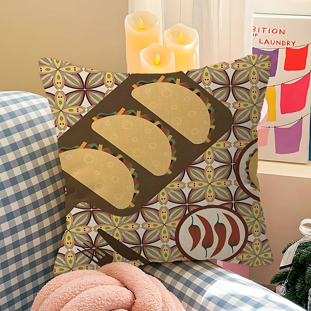Japanese Foods Whitepaper Pillow Anime Pillow Sofa Bed Head Pillow Cover Cushion Cover 45x45 Cm Fashion