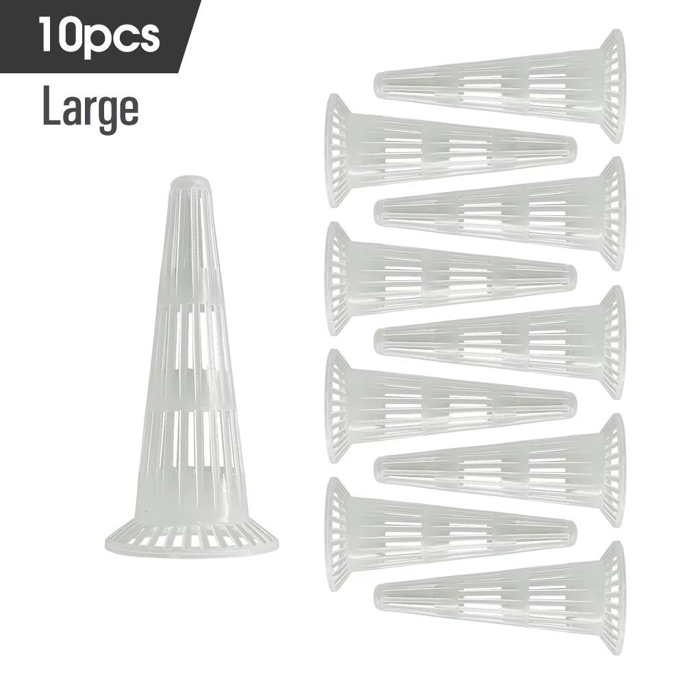 10PCS Plastic Flower Pot Drain Cover Breathable Prevent Root Rot Flower Pot Leakproof Cup Effective Drainage Mesh Pad
