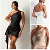European American Women's Sexy One-Shoulder Slim-Fit Summer Dress
