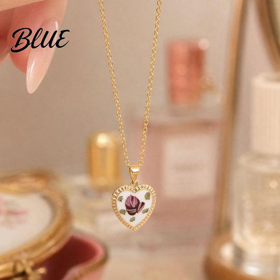 Comfortable Everyday Necklace Vintage Floral Pendant Necklace Women Boho Charm
