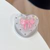 Simple Shell Pattern Colored Bow Mobile Phone Airbag Bracket Wind Ring Girl Small Gift
