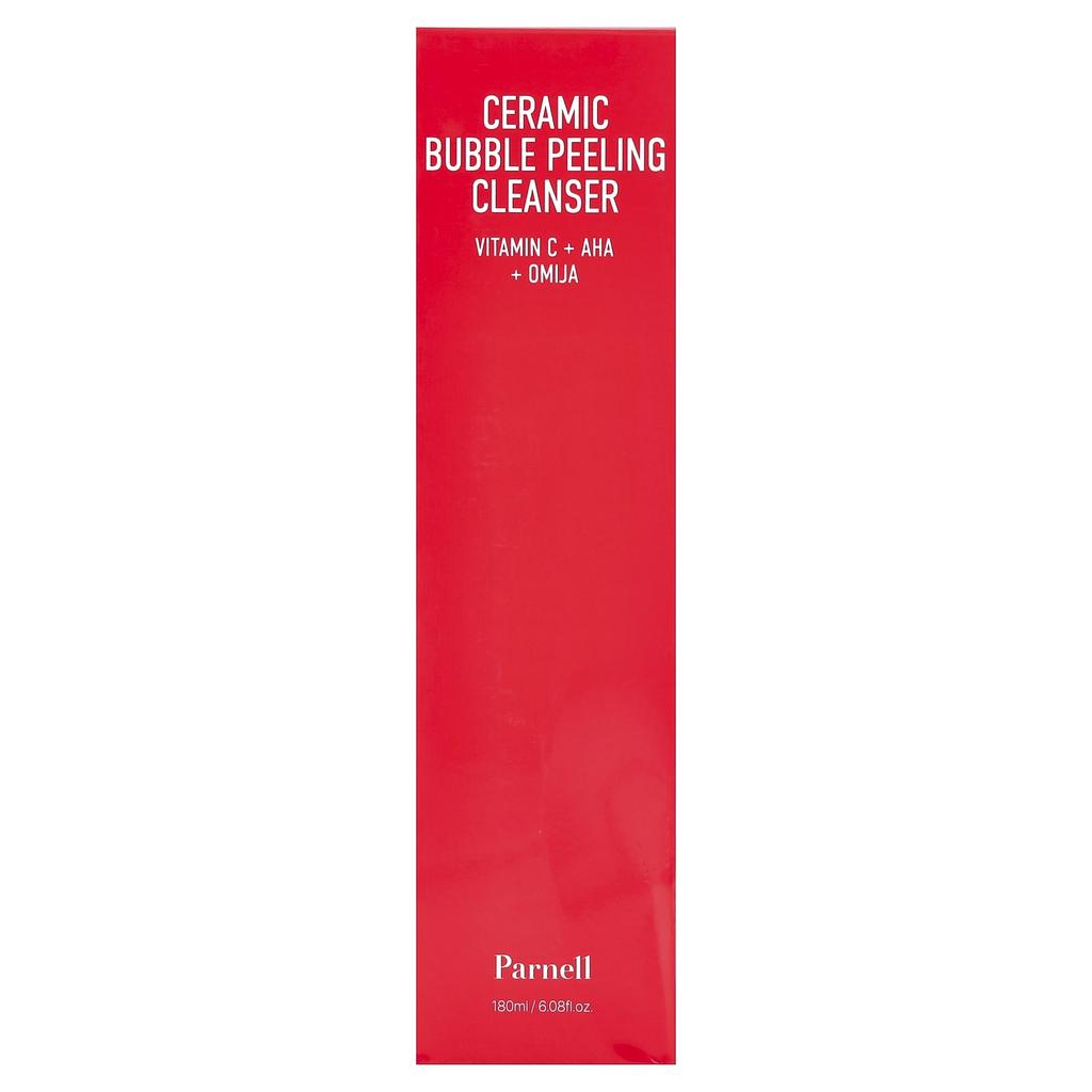 Parnell, AHA Omija Ceramic Bubble Peeling Cleanser, 180ml (6.08 fl oz)