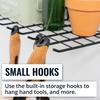 Garden Hand Tool Organizer Hanging Hooks Versatile Stand Space Saving Storage Rack for
