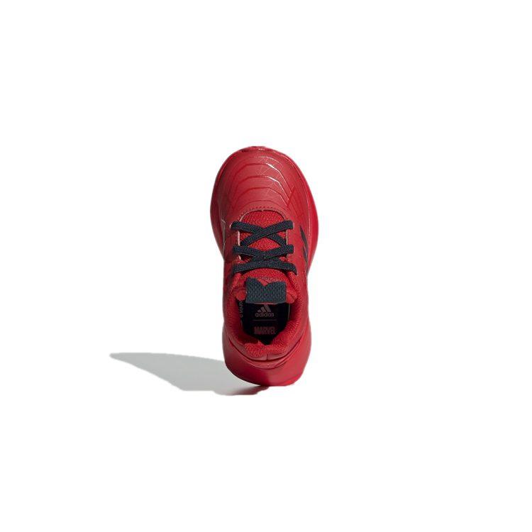 adidas Run ''Spider Man'' El I Synthetic Leather Abrasion Resistant Low Top Toddler Shoes Red Infant And Toddler G27556