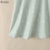 ZANZEA Women Summer Round Neck Casual Sleeveless Print Tank Tops