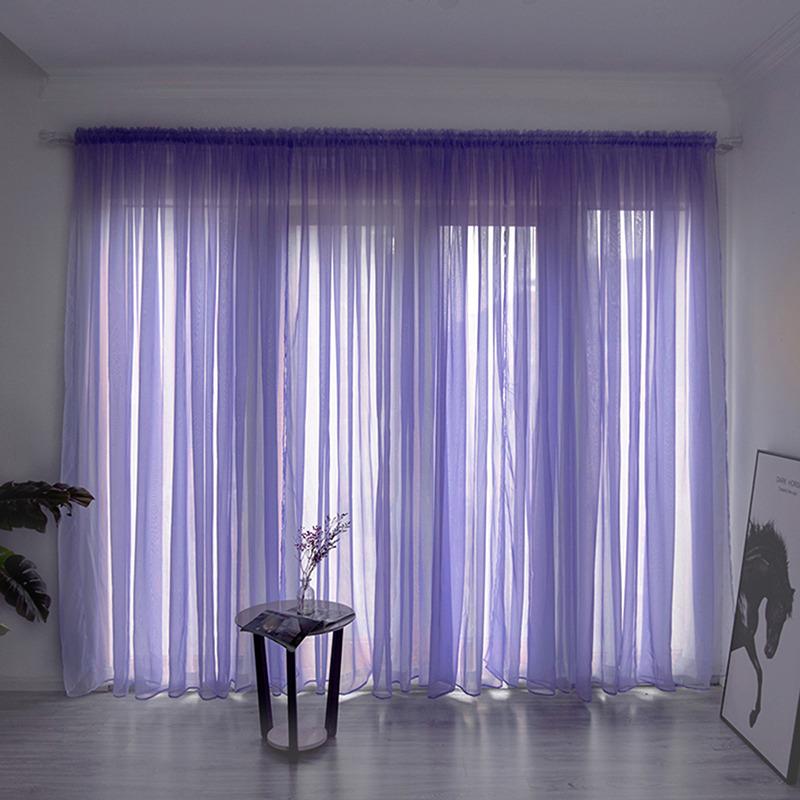 1 pezzo Eleganti Tende Moderne in Tulle per Soggiorno Camera da Letto Cucina Tende Trasparenti con Foglie Verdi per Finestra Tende in Tulle Drappeggi