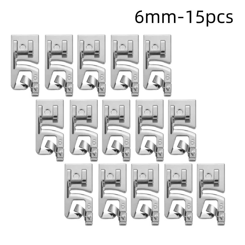 3/6mm Haushaltsnähmaschine Zubehör Nähfuß Füße Kit Set Saumfuß Ersatzteile Für Nähmaschine Zubehör