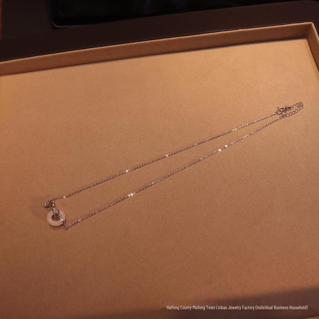 Sterling Silver Rose Clavicle Necklace for Women