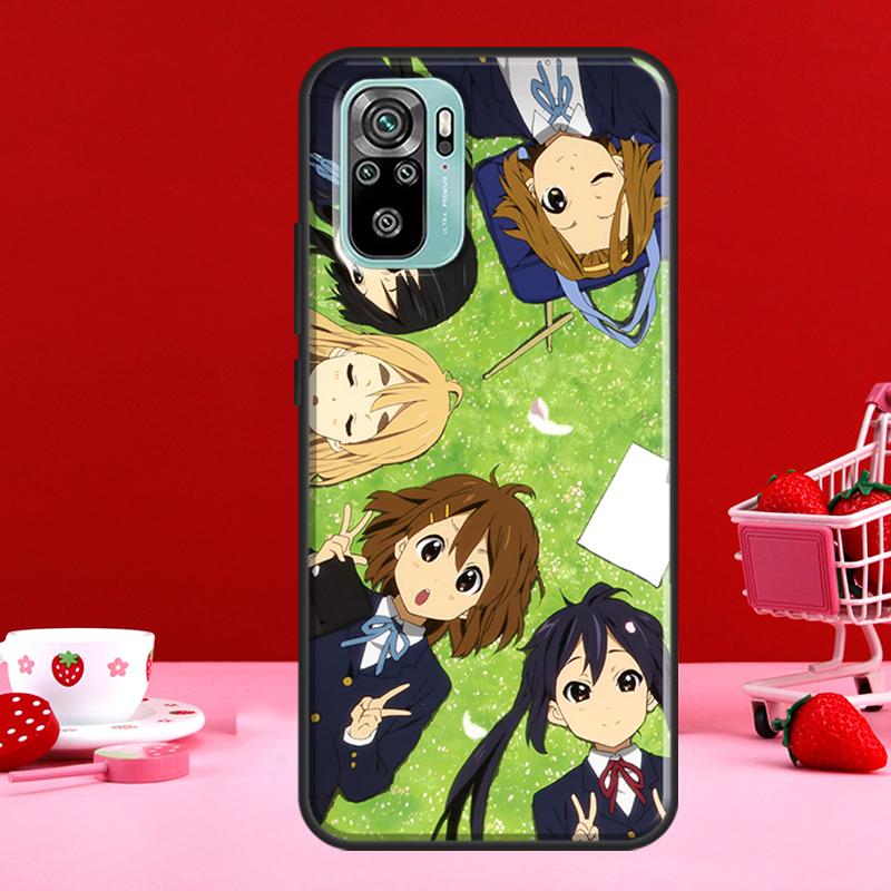 K On! Hirasawa Yui For Redmi Note 10 Pro Case For Redmi Note 11 Pro Note 8 9 Pro 9S 10S 11S 9C 9A 9T Cover
