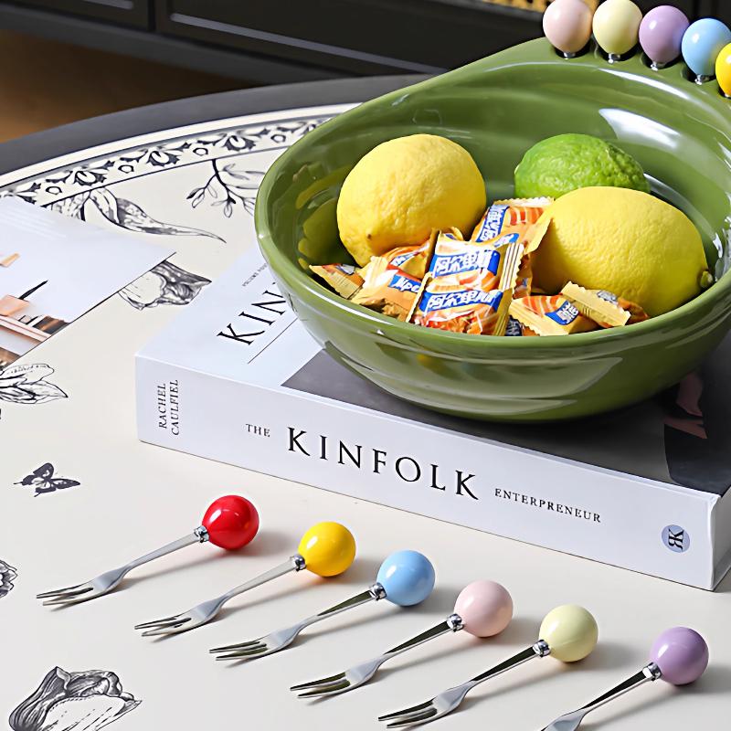 BEPAN 1PC Fruit Plate Ceramic Living Room Table Decoration Ornament High-end Snack Plate Home Storage Basket Household Goods