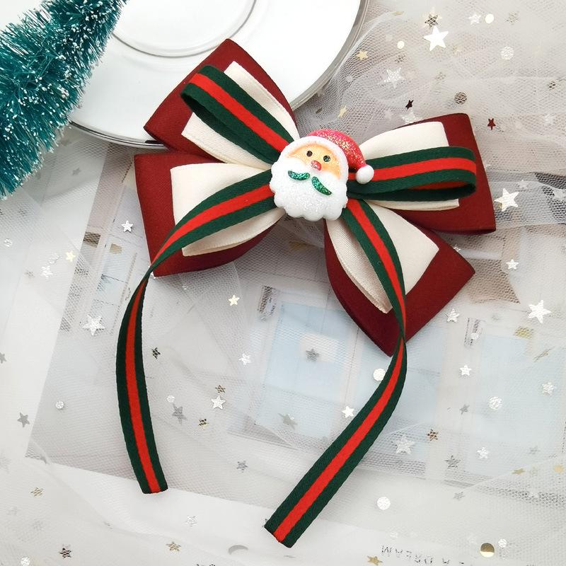 

Christmas Reindeer & Santa Hair Clips - Cute Ribbon Spring Hairpins for Women Spring Clip