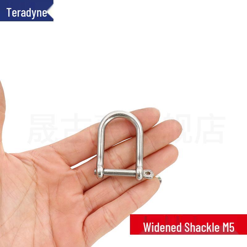 Нержавеющая сталь Широкоугольный U-образный съемный крюк-скоба Брелок