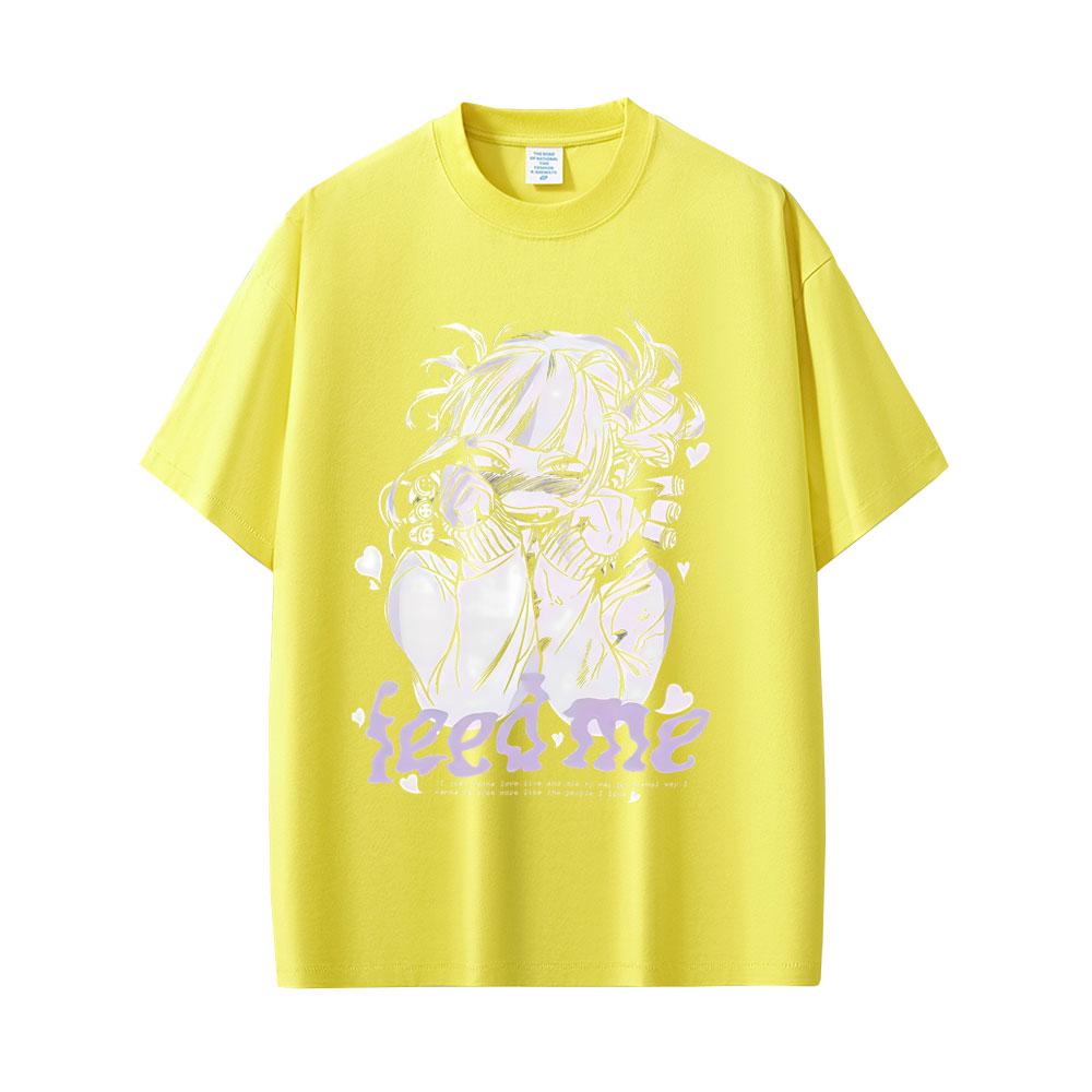 Anime My Hero Academia Tshirt Cute Sexy Toga Himiko Graphic Tshirts Unisex Women Cartoon Unisexga Oversized Y2K Short Sleeve Tees