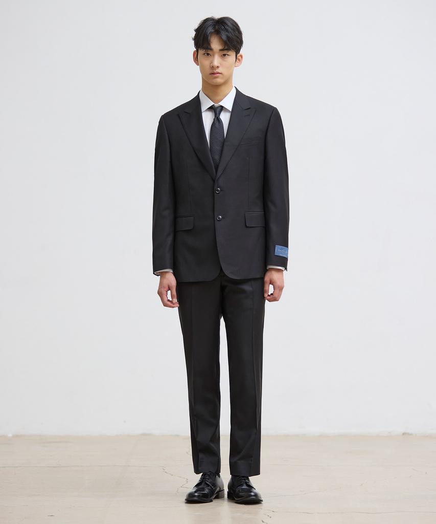 Stco [Four Seasons] Italy Guabello 130S Wool Suit Jacket_Black (Classic Fit)_Ssjwz93Csb