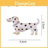 Tier-Anstecknadel aus Zinklegierung mit Tupfen-Hunde-Design für Mädchen und Frauen
