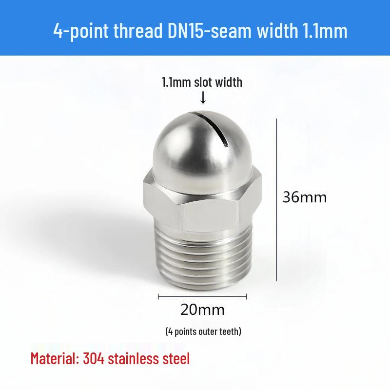 High-Pressure Stainless Steel Anti-Clogging Fan-Shaped Blow-Off Nozzle