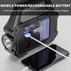 6 Gears Rechargeable Lamp Waterproof Portable Camping Lantern Solar USB Camping Lights Portable Flashlight for Outdoor 6000LM