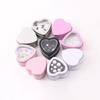 Heart-Shaped Gift Boxes, Tin Heart-Shaped Empty Jars With Lids, Mini Jewelry Boxes/Spice Boxes