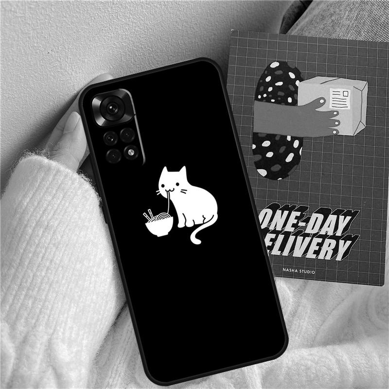 Cute Kawaii Cat Funda For Xiaomi Redmi 14C 10C 12C 13C Redmi Note 14 Pro 9 10 11 12 10S 11S 12S 13 Pro Case