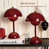 Maroon Bedside Wedding Lamps - Bridal Chamber Pair for Newlyweds, Dowry Gift