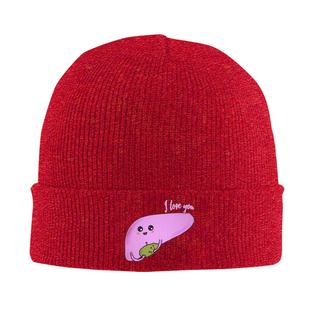 Cute liver and gallbladder Warm Knitted Cap Winter Knit Bonnet Hat Skullies Beanies Hip Hop Caps for Unisex
