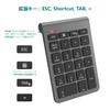Wireless Bluetooth Numeric Keypad, Multi-Device Compatible, with Tab Key, Ultra-Slim, Compatible with Windows, iOS, and Linux, Portable, Space Gray