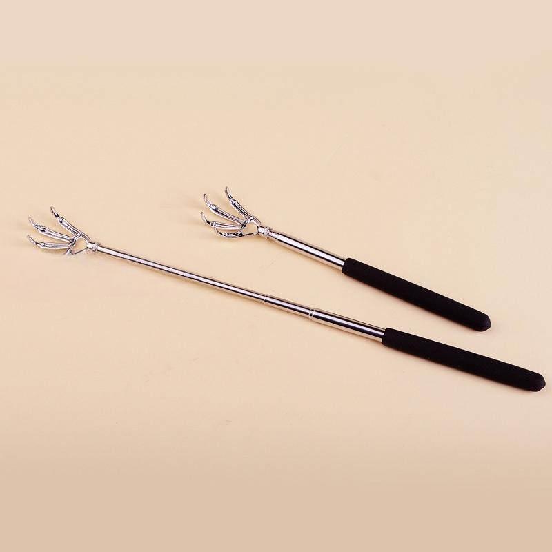 1PC Stainless Pen Clip Back Scratcher Telescopic Pocket Scratching Massage Kit E7U