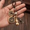 Vintage Style Twelve Zodiac Animal Keychains Animal Themed Universal Lucky Charm  Craft Decoration