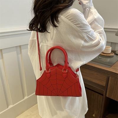 Niche Design Texture Bag Women's 2025 New Spider Web Versatile Casual Ins Foreign Style Shoulder Messenger Bag Tide