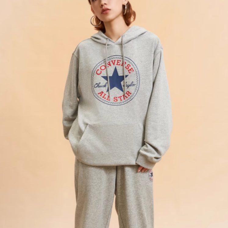 Converse All Star Sweatshirt Unisex Light Gray 10025469-A03