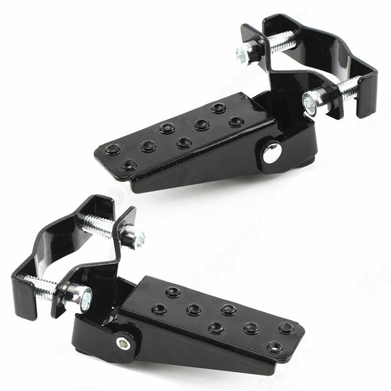 Univerzální černý nožní kolík pro spolujezdce na motocyklu Opěrka na zadní pedál 25-28 mm