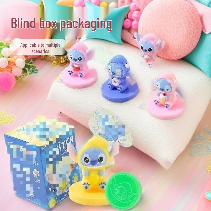 Stitch Pop Mart Trendy Plush Figurine - Hot-Selling Blind Box Toy for Kids
