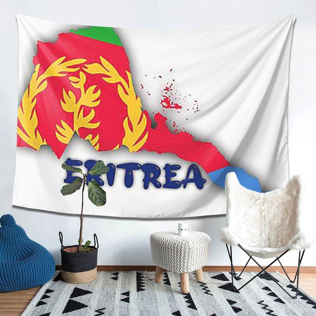Flag Of Eritrea Tapestry Wall Hanging Aesthetic Home Decor Tapestries for Dorm Room
