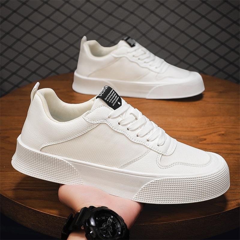 Men Sneaker Four Seasons Fashion British Style Flat Bottom Casual Shoes Male Lace Up Platform Running Shoes Tenis Masculino