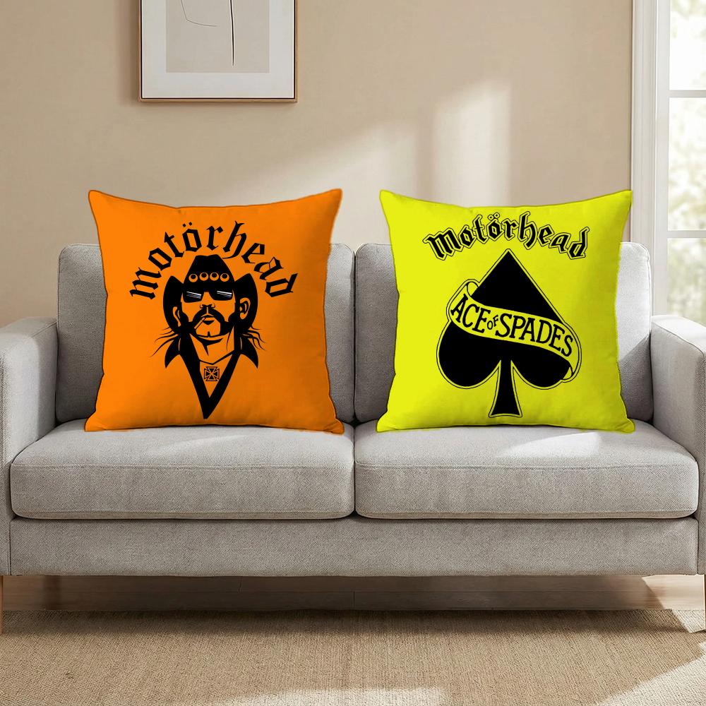 Metal Motrhead Cushion Cover Cushion Cover Set 4Pcs 50X50 45X45 40X40 Pillowcase Decorative Sofa Home Decor