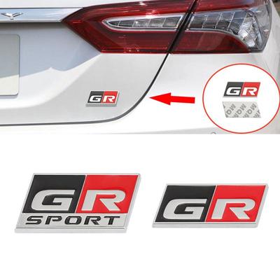 Autoaufkleber, Logo, 3D-Metallbeschriftung, Emblem, Abzeichen, Aufkleber für GR Sport C-HR RAV4 Avensis Prado Prius Autozubehör