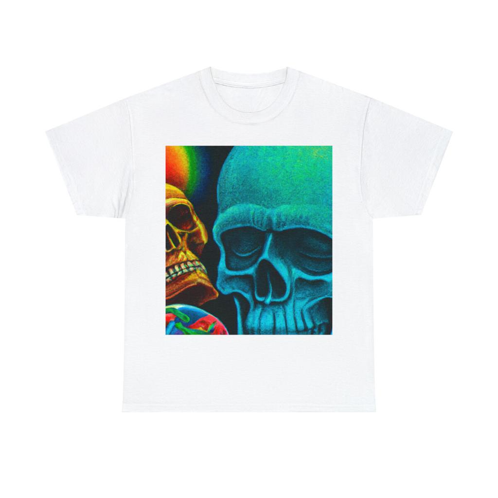 Vintage Style Album Art T Shirt Adult Skull Graphic Concert Dead Tee Halloween