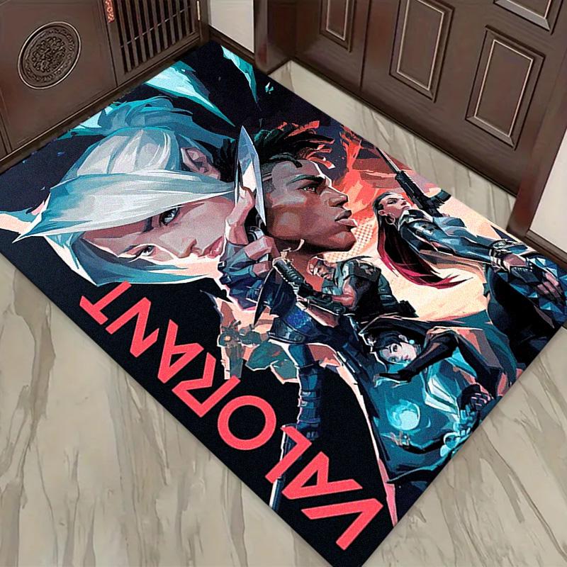 VALORANT Carpet Rug for Living Room Bedroom Home Sofa Decoration,Kids play Non-slip Floor Mat