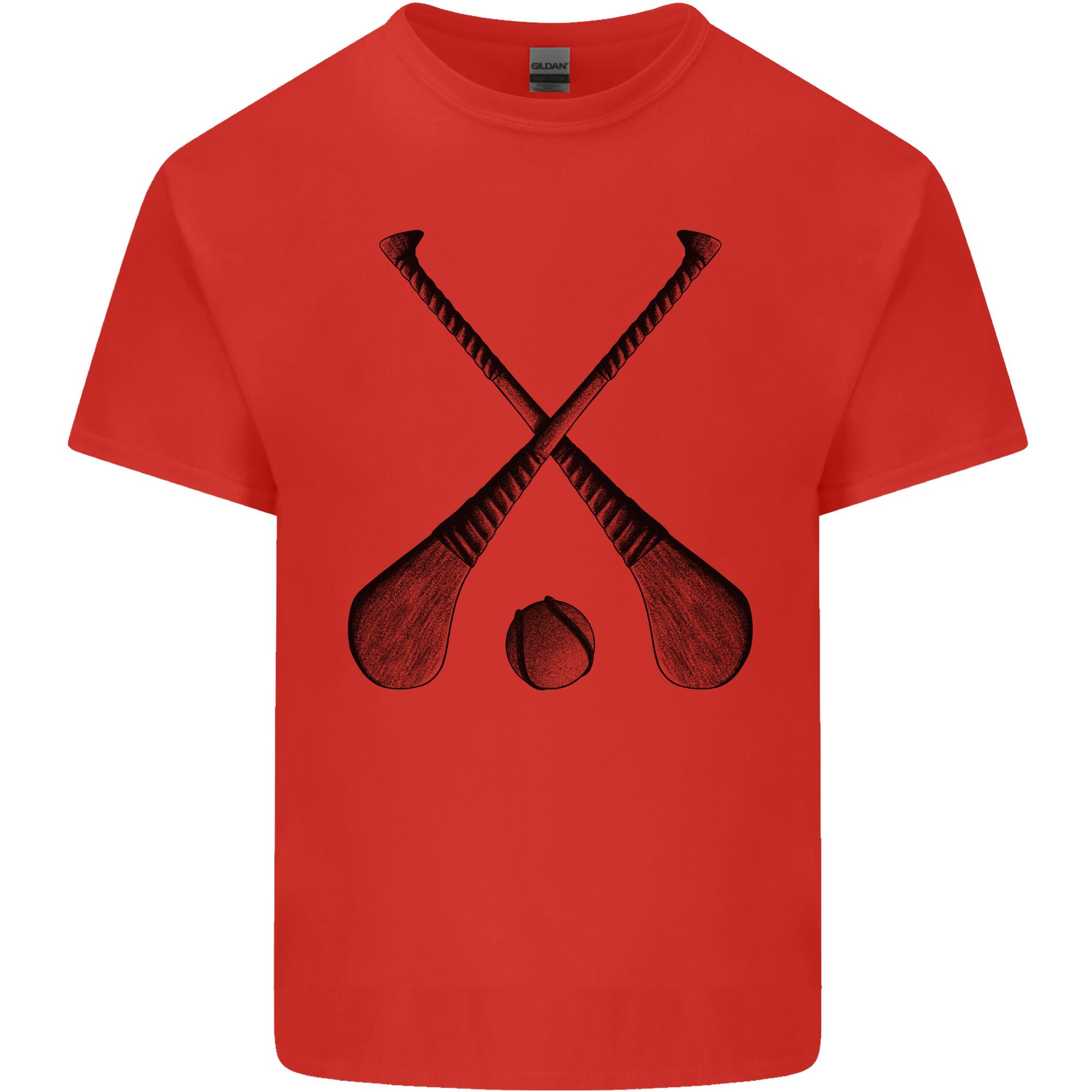 Hurling Sticks and Ball Unisexs Light Cotton TShirt S