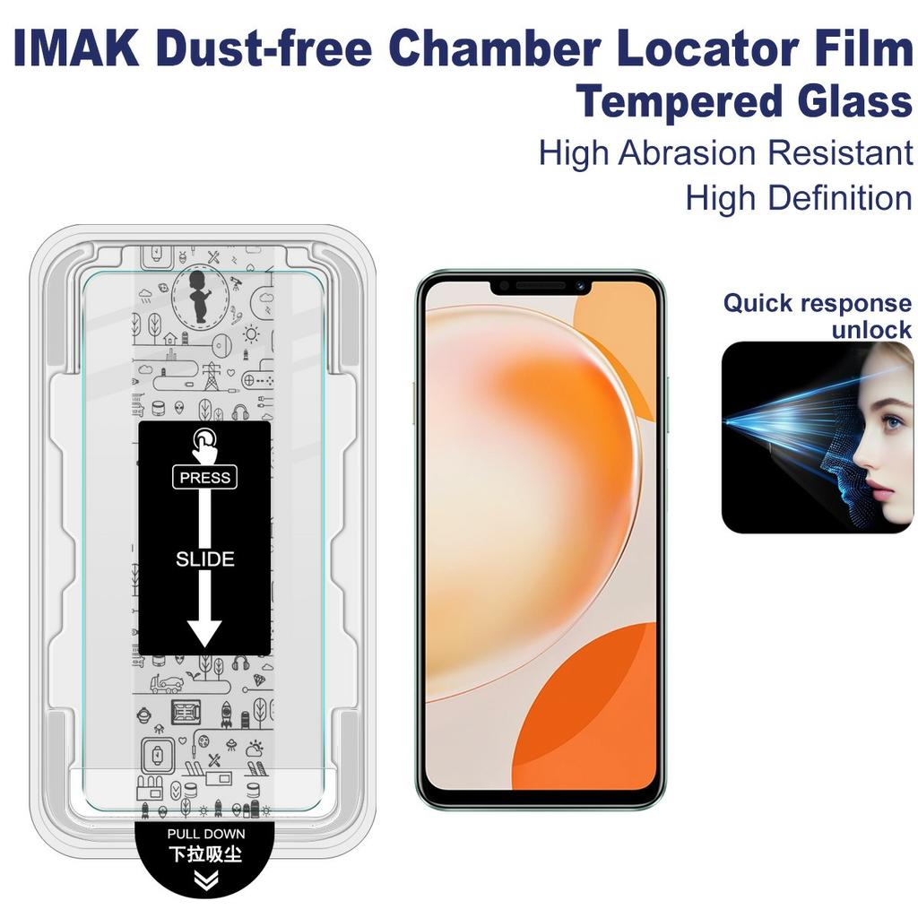 IMAK H Series For Huawei Enjoy 60X Tempered Glass Screen Protector Dust-free Installation Film