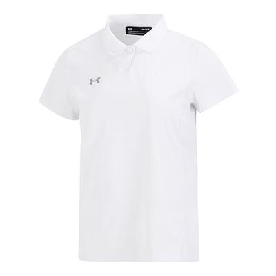 Logo Print Sports Casual Short Sleeve Polo Shirt Women Tops White 23500510-100