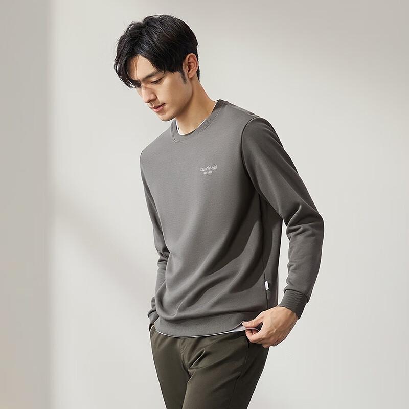 

Qipai Men s Faux Layered Fleece Sweatshirt XL