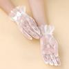 Bow Bridal Gloves Breathable Mesh Lace Gloves Gift Wedding Mittens  Bridesmaids