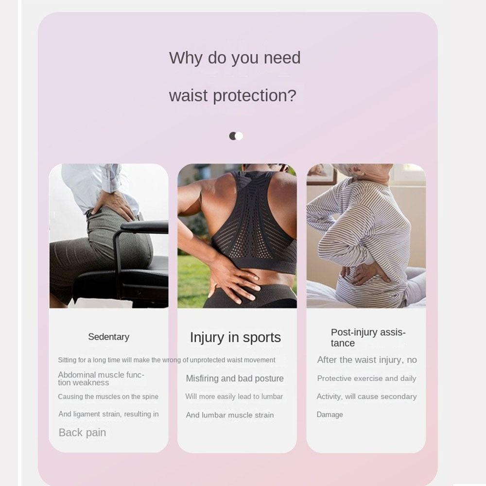 Adjustable Lumbar Support Belt Back Brace Abdominal Belt Fashion Training Sweat Belt Exercise