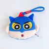 Adorable Cartoon Cute And Charming Crayon Shin-Chan Nohara Shiro Pendant Keychain Plush Q-Version Large Head Earphones Zero Wallet Doll Doll