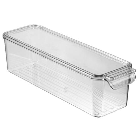 Fridge Storage Box with Lid Stackable Case Fruit Vegetable Fresh-keeping Transparent Egg Organizer Food