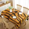 Animal Fur Tablecloth Wild Animal Fur Tiger Zebra Giraffe Leopard Rectangular Tablecloth Living Room Dining Room Banquet Decor