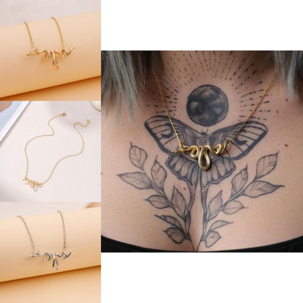 Stylish Creative Snake Design Gender Neutral Choker Necklace In Gold Silver Rose Gold And Black For Fashion Lovers